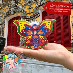 Đèn giấy kiếng khung nhựa mini loại 1
