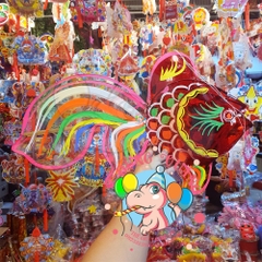 Đèn Trung thu Cá 3 đuôi giấy kiếng 1