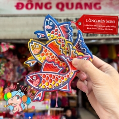 Đèn giấy kiếng khung nhựa mini loại 3