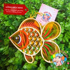 Đèn giấy kiếng khung nhựa mini loại 3