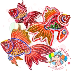Đèn Trung thu Cá chép phượng giấy kiếng (cỡ lớn)