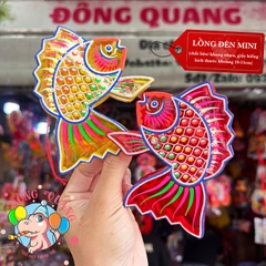 Đèn giấy kiếng khung nhựa mini loại 3