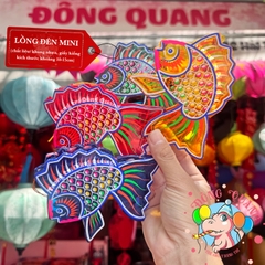 Đèn giấy kiếng khung nhựa mini loại 3