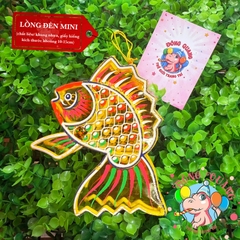 Đèn giấy kiếng khung nhựa mini loại 3