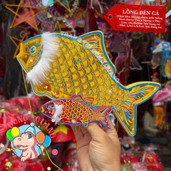 Đèn Trung thu giấy kiếng khung nhựa lớn 25cm