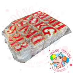 Chữ, số xốp nhung