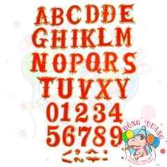 Chữ, số xốp nhung