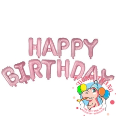 Bong bóng chữ Happy birthday (chữ mỏng - 11 mẫu)