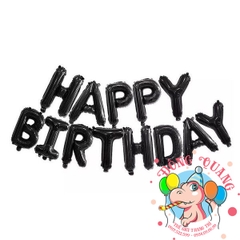 Bong bóng chữ Happy birthday (chữ mỏng - 11 mẫu)