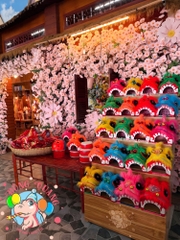 Đầu lân cho trẻ em (lông dài)