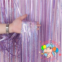 Rèm kim tuyến sợi xà cừ hologram (8 màu)