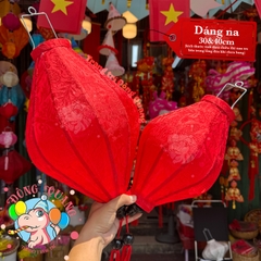 Lồng đèn Hội An vải gấm - dáng na