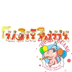 Đoàn người rước dâu xốp (bộ 2 tấm)