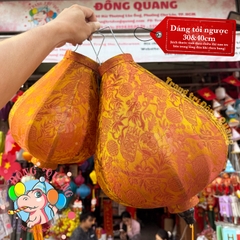Lồng đèn Hội An vải gấm - dáng tỏi ngược