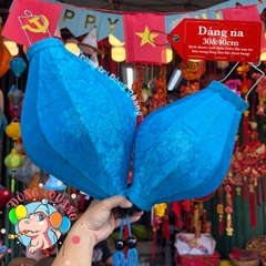 Lồng đèn Hội An vải gấm - dáng na