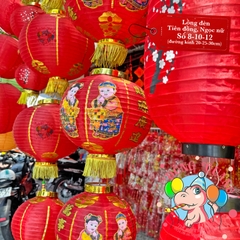 Lồng đèn vải tròn - Tiên Đồng Ngọc Nữ