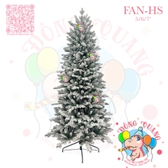 Cây thông PE, PVC FAN phủ tuyết (cành tự động xoè)