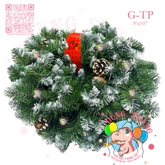 Dây trang trí đầu nhọn phun sơn gắn trái thông