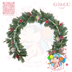 Dây trang trí 4 loại lá có trang trí