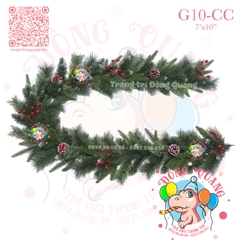 Dây trang trí 4 loại lá có trang trí