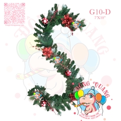 Dây trang trí 4 loại lá phun sơn