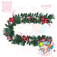 Dây trang trí 4 loại lá phun sơn