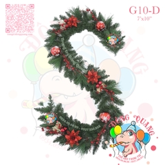 Dây trang trí 4 loại lá phun sơn