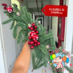 Dây trang trí nhánh thông PE lá đơn