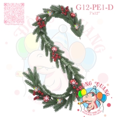 Dây trang trí nhánh thông PE lá đơn