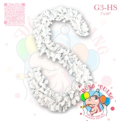 Dây trang trí thông trắng phủ tuyết