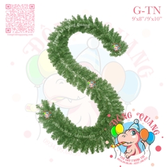 Dây trang trí thông xanh