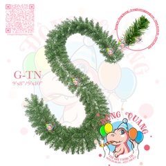 Dây trang trí thông xanh