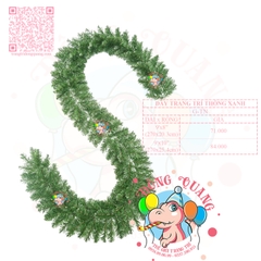 Dây trang trí thông xanh