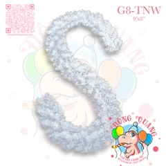 Dây trang trí thông trắng