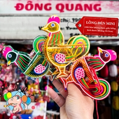 Đèn giấy kiếng khung nhựa mini loại 3