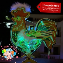 Đèn giấy kiếng khung nhựa mini loại 1