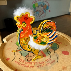 Đèn Trung thu giấy kiếng khung nhựa lớn 25cm