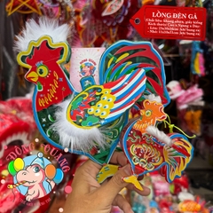 Đèn Trung thu giấy kiếng khung nhựa lớn 25cm