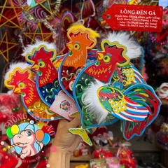 Đèn Trung thu giấy kiếng khung nhựa lớn 25cm