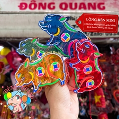 Đèn giấy kiếng khung nhựa mini loại 3