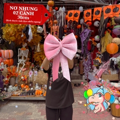 Nơ Vải Nhung Hồng (30-80cm)