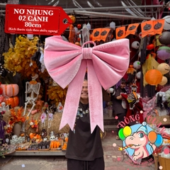 Nơ Vải Nhung Hồng (30-80cm)