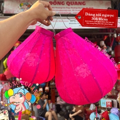 Lồng đèn Hội An vải gấm - dáng tỏi ngược