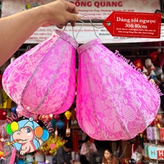 Lồng đèn Hội An vải gấm - dáng tỏi ngược