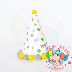 Nón sinh nhật viền bi 1