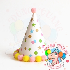 Nón sinh nhật viền bi 1