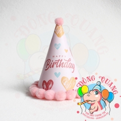 Nón sinh nhật viền bi 1