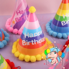 Nón sinh nhật viền bi 2