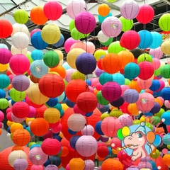 Lồng đèn giấy tròn trơn