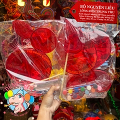 Bộ kit làm lồng đèn Trung thu khung tre giấy kiếng (30-60cm)